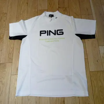 PING 골프 반팔 셔츠 화이트