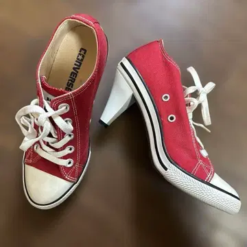 초레어 컨버스(converse) 힐 스니커즈 빨간색 23cm