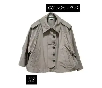 숏 케이프 코트 GU