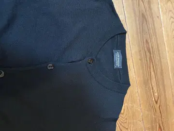 JOHN SMEDLEY 블랙 가디건 M 크루넥