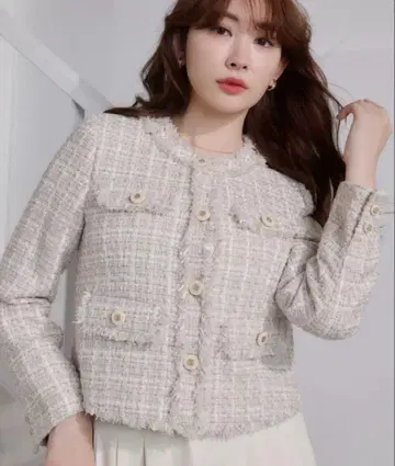 herlipto Grace Tweed Jacket pink S 사이즈
