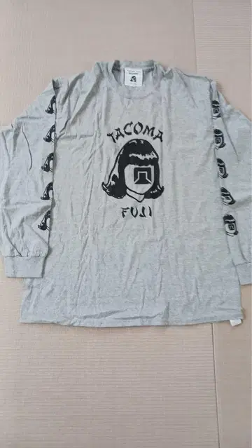 TACOMA FUJI 타코마후지 레코드 긴팔 티셔츠 그레이 L 사이즈