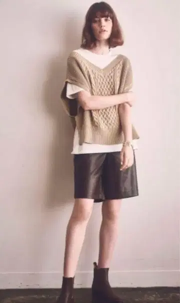 가죽 하프 팬츠 Stylevoice for xxx 스타일