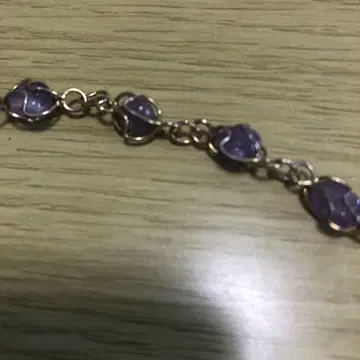 자수정 와이어 랩 목걸이