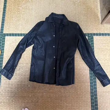 ISAMU KATYAMA BACK LASH 가죽 셔츠