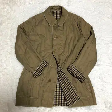 [새상품급] 아쿠아 스큐텀 스텐카라 코트 80s 퀼팅 체크 무늬