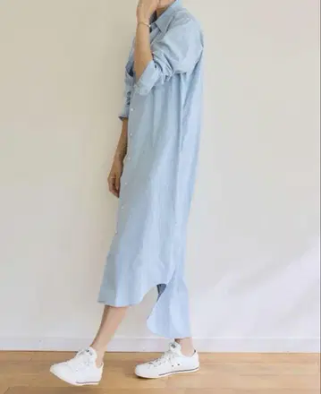 매디슨 블루 햄프턴 샴브레이 롱 셔츠