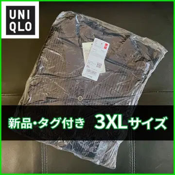 유니클로 메리노 리브 폴로 가디건 3XL 사이즈 네이비 469483