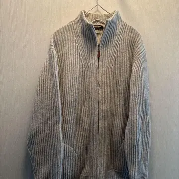 폴 스튜어트 울 100% 집업 스웨터