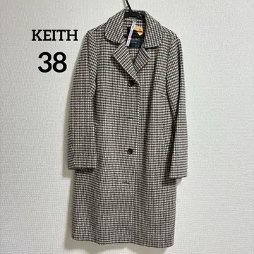[새상품급] KEITH 체크 코트 38 고급 클래시컬 여성용