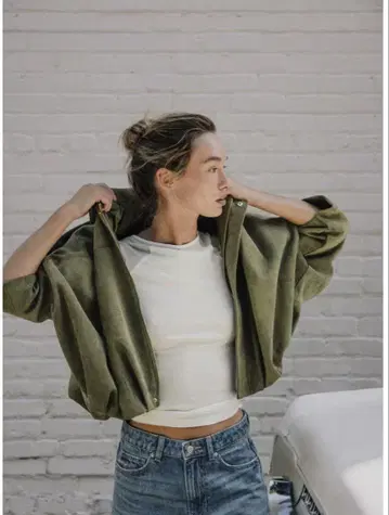 ZARA 스웨이드풍 봄버 자켓