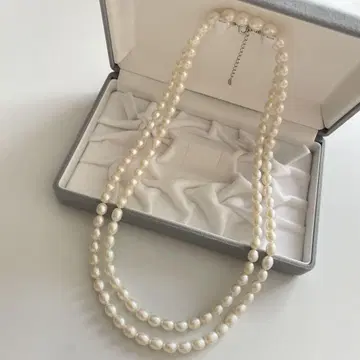 silver925 롱 펄 목걸이