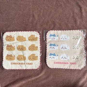 치이카와(먼작귀) 야키 손수건 2장 세트 하치와레 토끼 한정품
