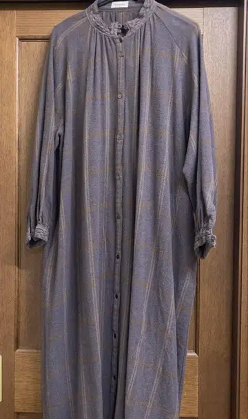 SM2 격자 무늬 맥시 길이 원피스