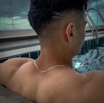 DIFFERENT 실버 체인 목걸이 55cm