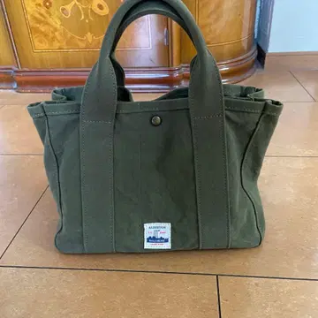 ALBERTON 아미 덕 카키 토트 캔버스 BAGGY'SANNEX