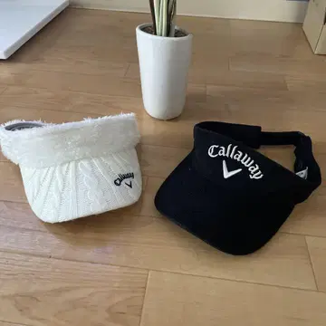 Callaway 바이저 세트 여성용 가을/겨울 화이트 블랙