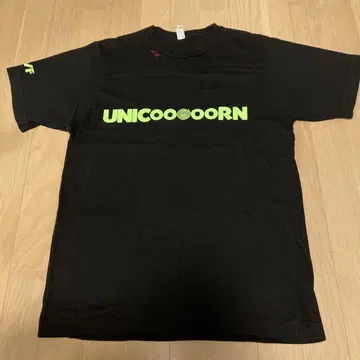 유니콘 UNICORN 밴딩T셔츠 M사이즈 블랙 UNICoooooRN