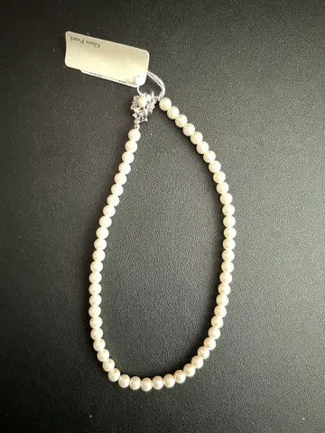 화이트 펄 목걸이
