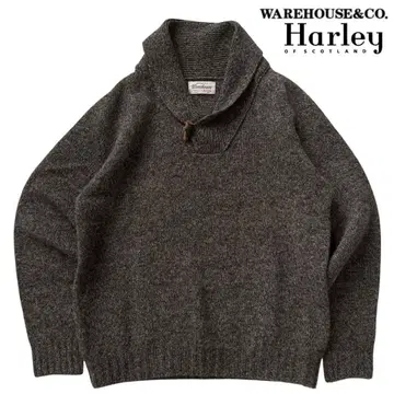 영국제 [ 할리 오브 스코틀랜드 ] 별주 숄카라 셰틀랜드 스웨터