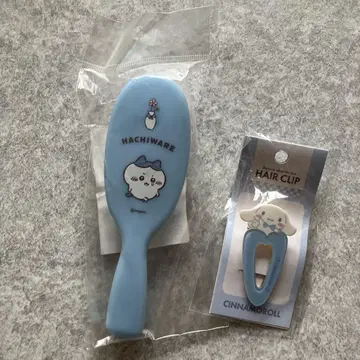 치이카와 헤어 브러쉬 시나몬 롤 헤어 클립 2개 세트