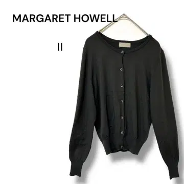 마가렛호웰 얇은 소재 가디건 밑단 소매 리브 2 사이즈 카키