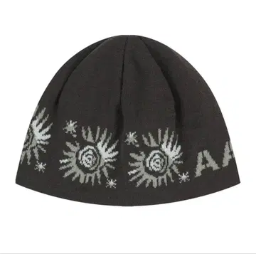 AAKAM Small Sun Jacquard Beanie (Brown)
