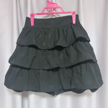 bubbles 스커트 블랙 로즈