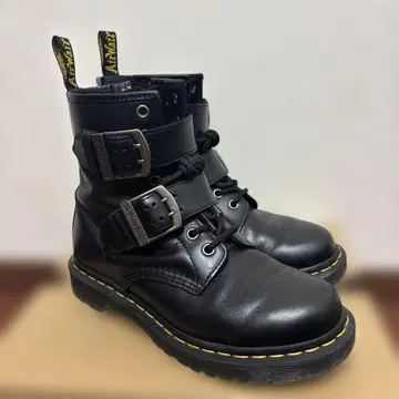 Dr.Martens 닥터마틴 벨트 부츠 UK5 블랙 통굽