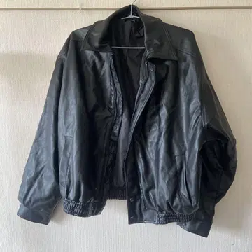 블랙 가죽 자켓