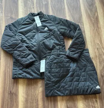 [ 새상품 ] adidas 아디다스 골프 여성용 다운 셋업 블랙