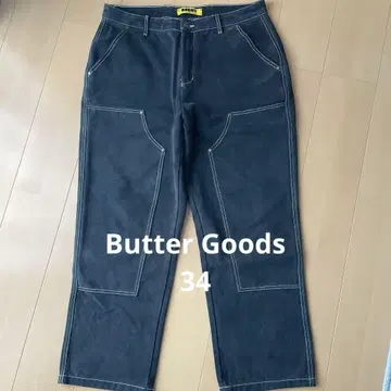butter goods 데님 배기 34 블랙