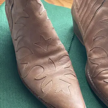 SARTORE 패치워크 자수 장식 웨스턴 부츠 36