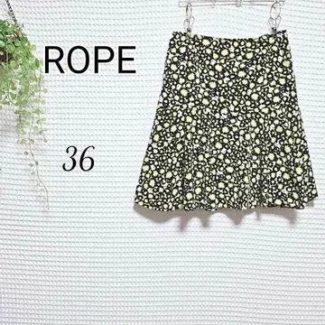 ROPE 꽃무늬 플레어 스커트 36