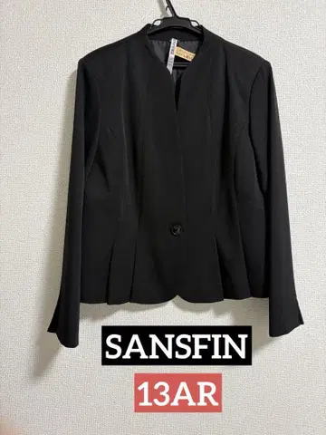 새상품급 SANSFIN 자켓 13AR 블랙 포멀 여성용