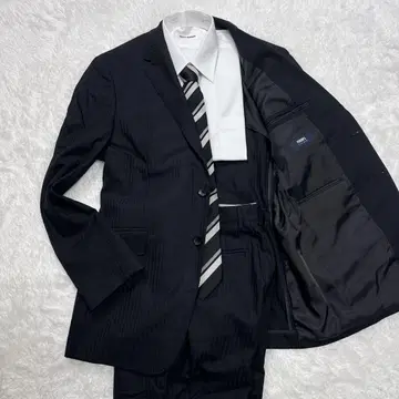 퍼슨즈 PERSON'S 블랙 스트라이프 셋업 A6 L