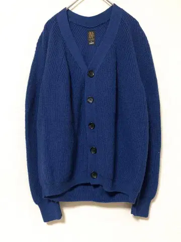 바토너 쉽스 시그니처 울 가디건 니트 스웨터 파랑 1