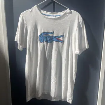 LACOSTE 화이트 T셔츠 레귤러 핏