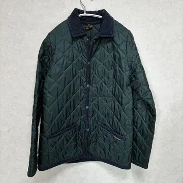 LAVENHAM 다크 그린 퀼팅 자켓