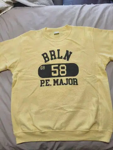 Champion 하프 슬리브 스웨트 셔츠