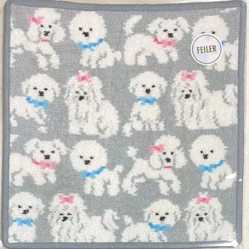 페이러 타월 손수건 모후모후 완찬 실버 그레이
