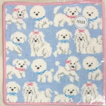 페일러 타월 손수건 모후모후 완찬 페일 블루