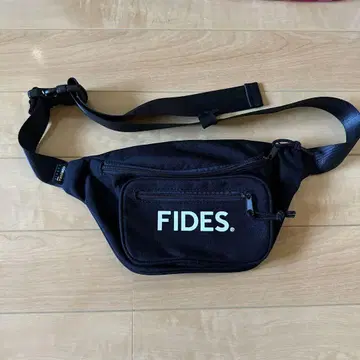 [ 미사용 ] FIDES 바디백 웨스트 파우치 블랙