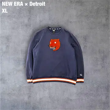 NEW ERA Detroit 맨투맨 호랑이 와펜 자수 로고 XL 뉴에라