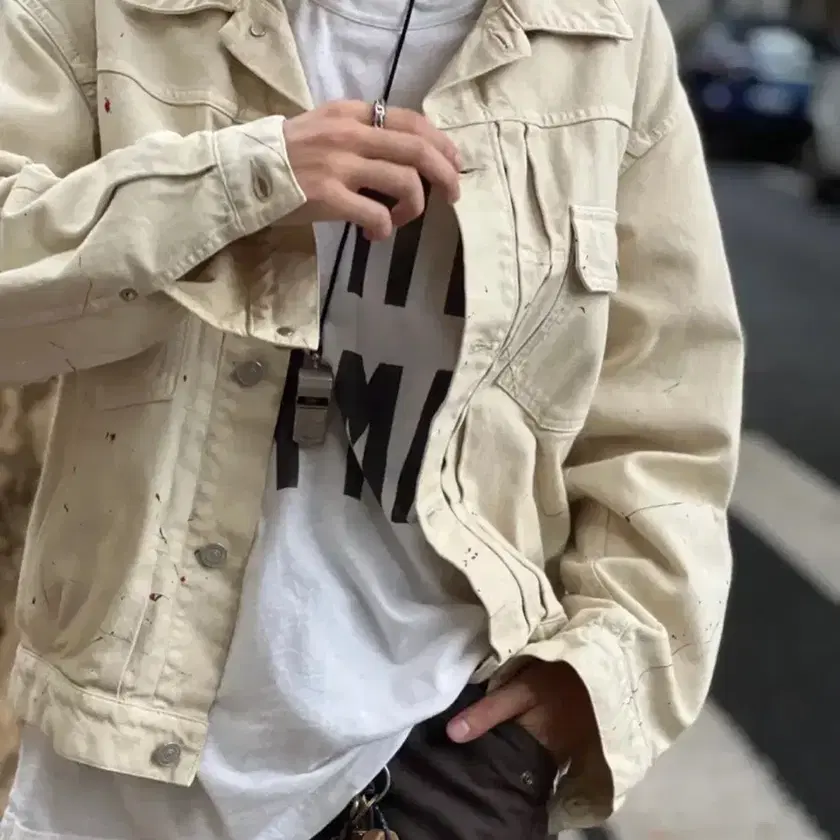 visvim 21SS 101XX JKT BEIGE 加工　ペイント visvim 21SS 101XX JKT BEIGE 加工 ペイント