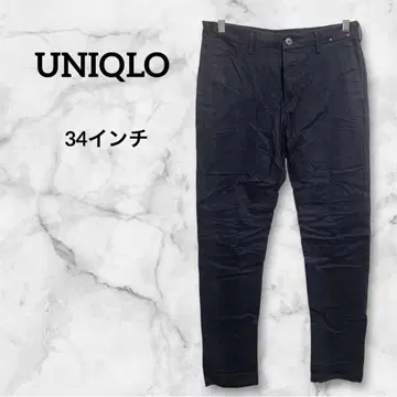 UNIQLO 블랙 슬림핏 팬츠 30x34인치