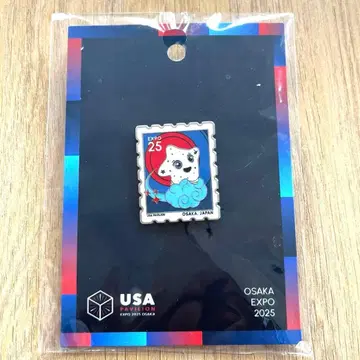 OSAKA EXPO 2025 강아지 캐릭터 핀 배지
