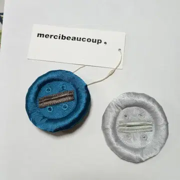 mercibeaucoup 브로치 세트 파랑 실버