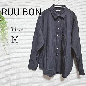 RUU BON 블랙 긴팔 셔츠 M