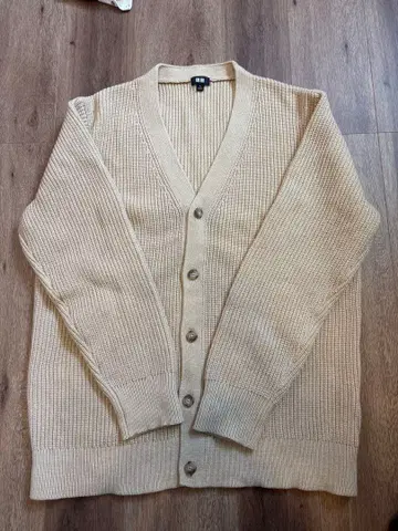 UNIQLO 가디건 XL 베이지 도톰